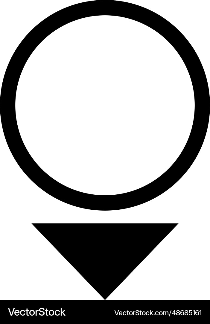 Placeholder map pointer icon isolated Vector Image