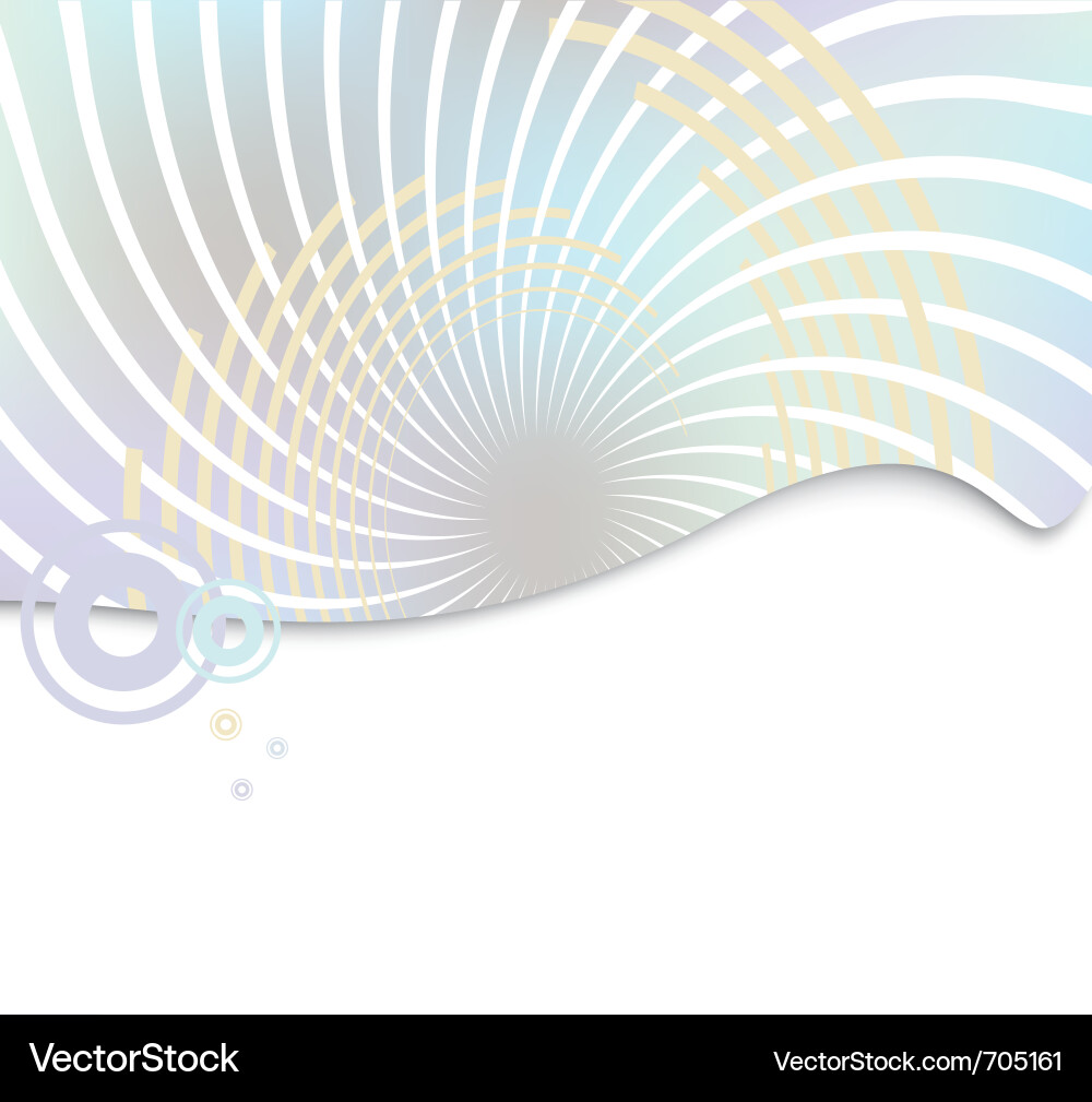 Sunrays and waves Vector Image