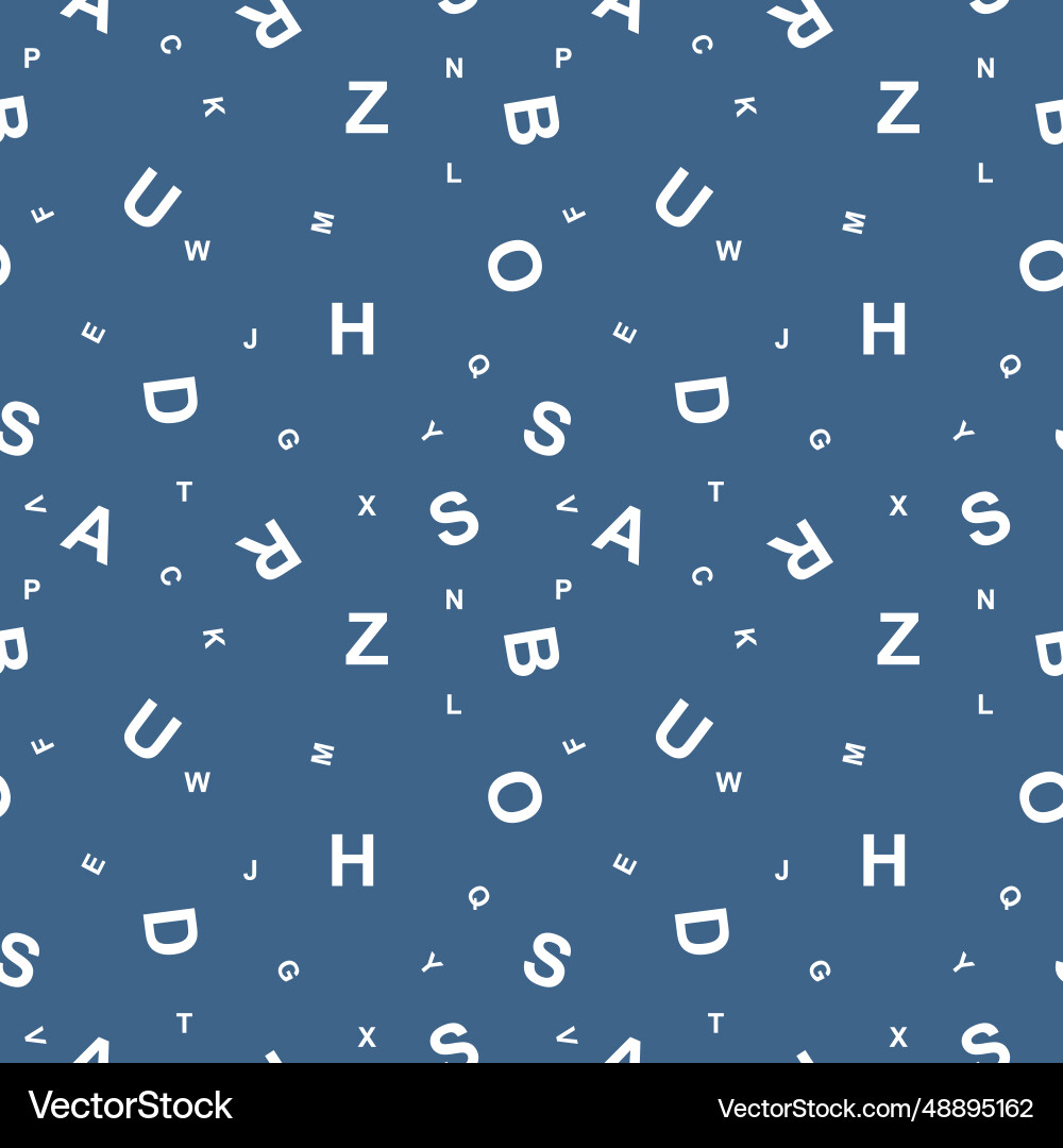 Alphabet with letters seamless pattern Alphabet with letters seamless pattern vector image