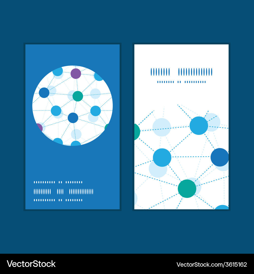 Connected Dots Network Pattern vector image
