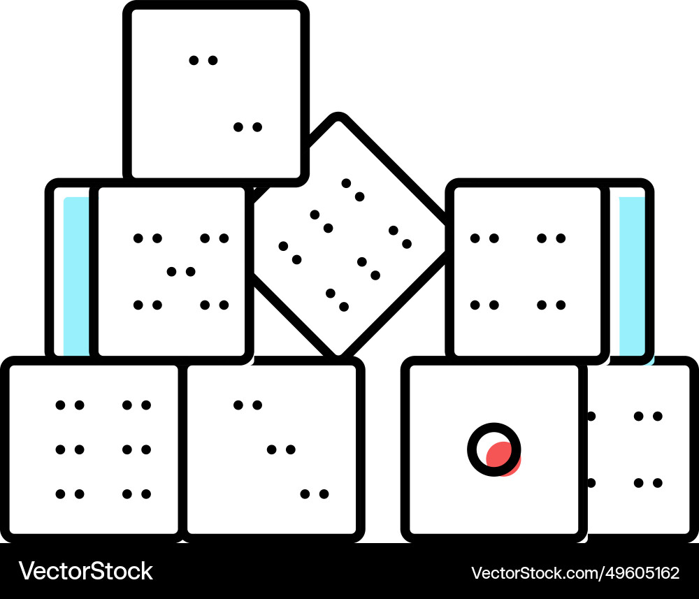 Dice game board table color icon Vector Image