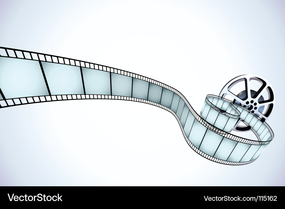 Film Reel Cinematic Vector Image
