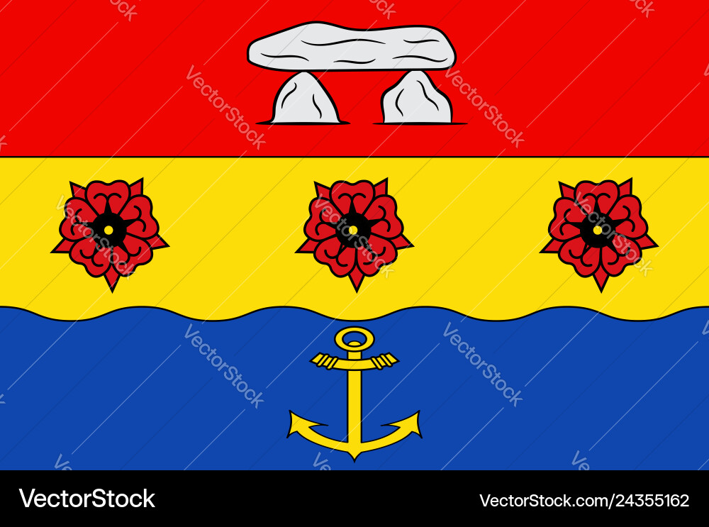 Flagge der Emsland in der unteren saxony germany Vektorbild