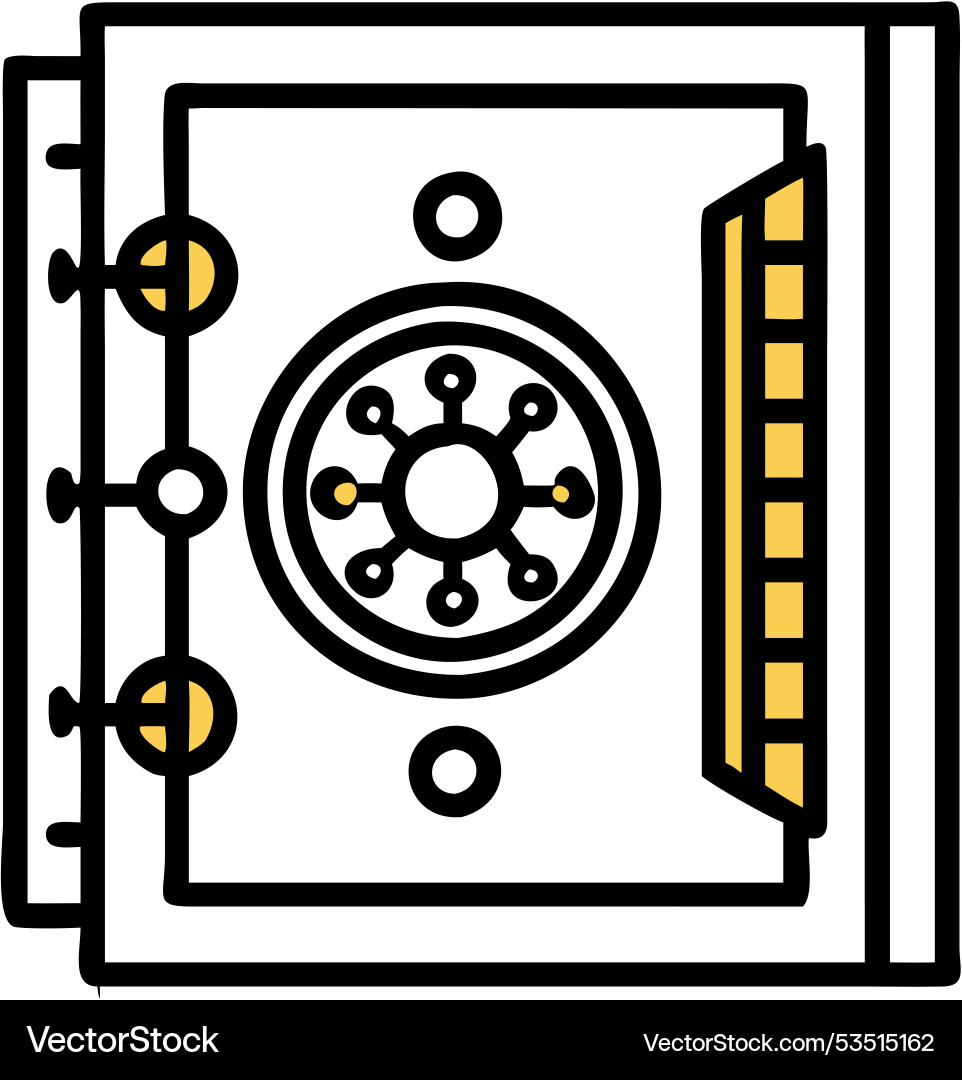 Fortress lock the ultimate solution for securing Fortress lock the ultimate solution for securing vector image