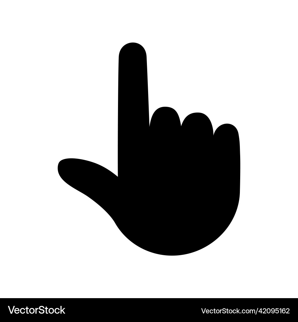 Hand touch tap or click icon pointer Vector Image