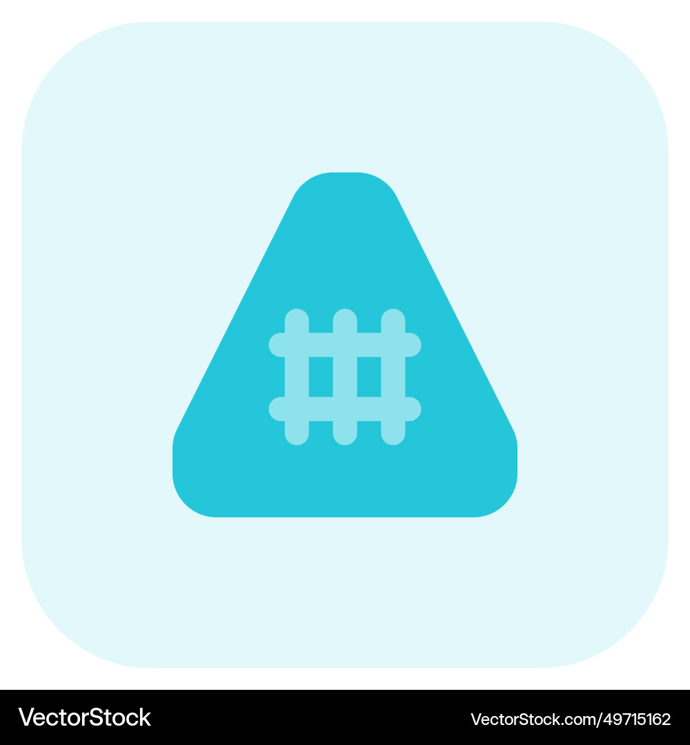 Indicates rules and warnings for railway safety Vector Image
