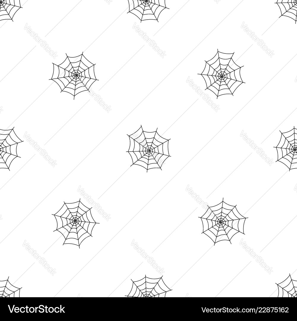 Insect cobweb pattern seamless vector image