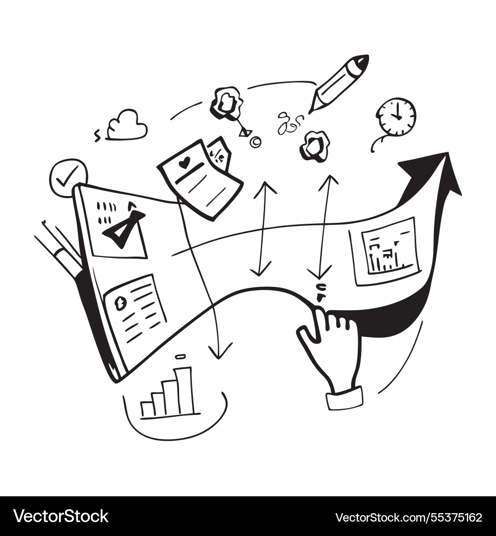Marketing with space for text and graphics Vector Image