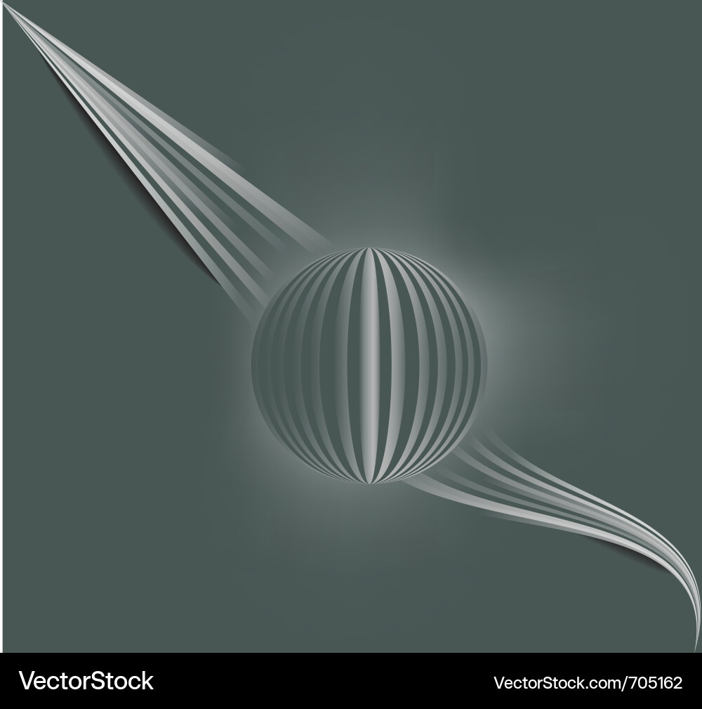 Sunrays and waves vector image