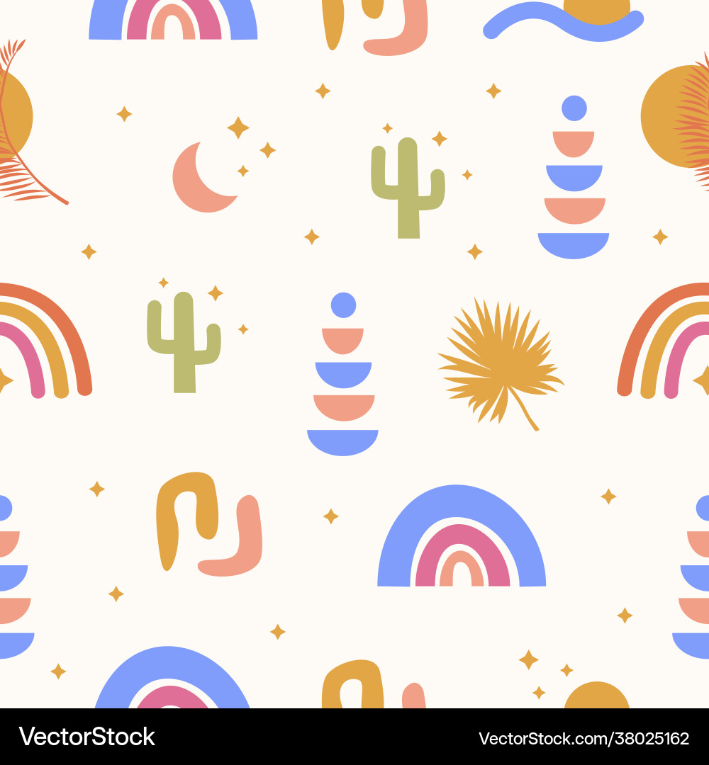Tropical Bohemian Pattern Vector Image