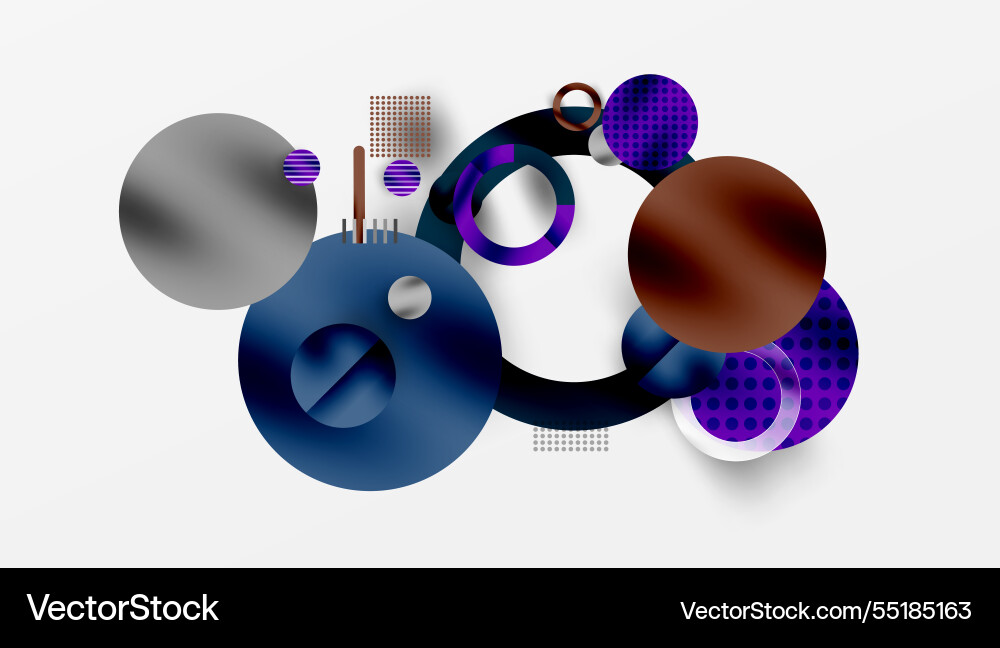 Abstract circle design with overlapping Abstract circle design with overlapping Vector Image