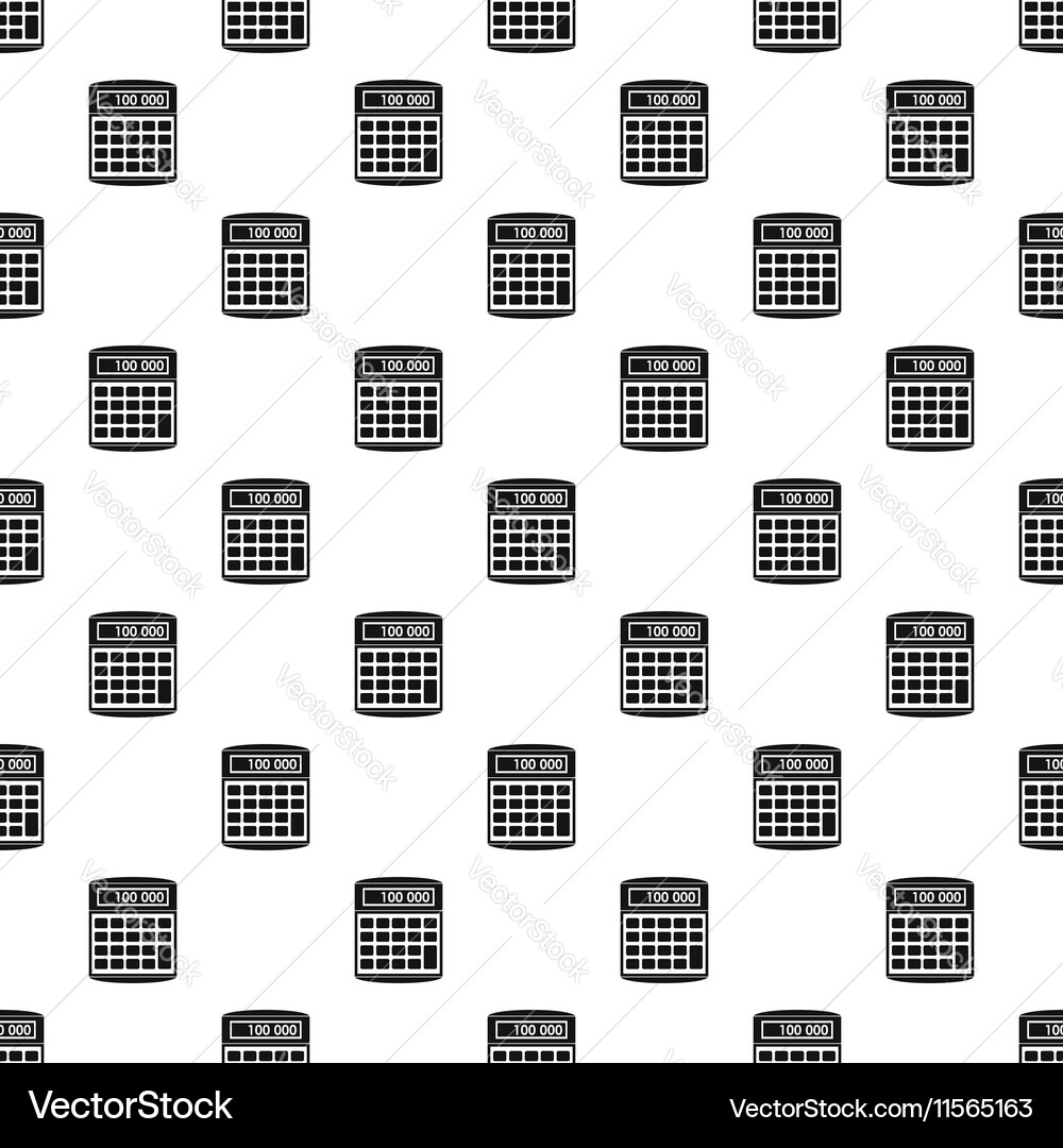 Calculator pattern simple style vector image