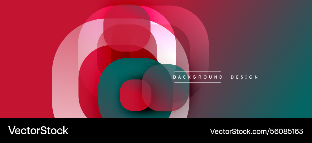 Circular abstract design with overlapping Circular abstract design with overlapping Vector Image