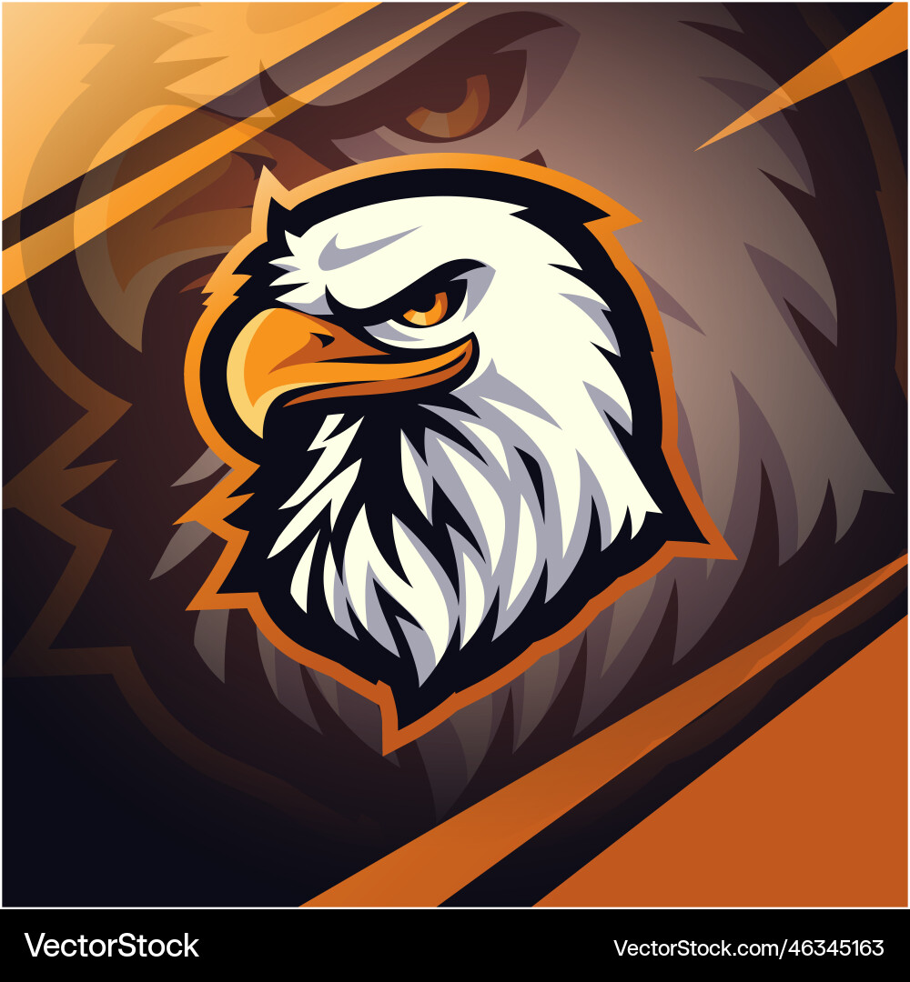 Eagle sport mascot logo design Vector Image