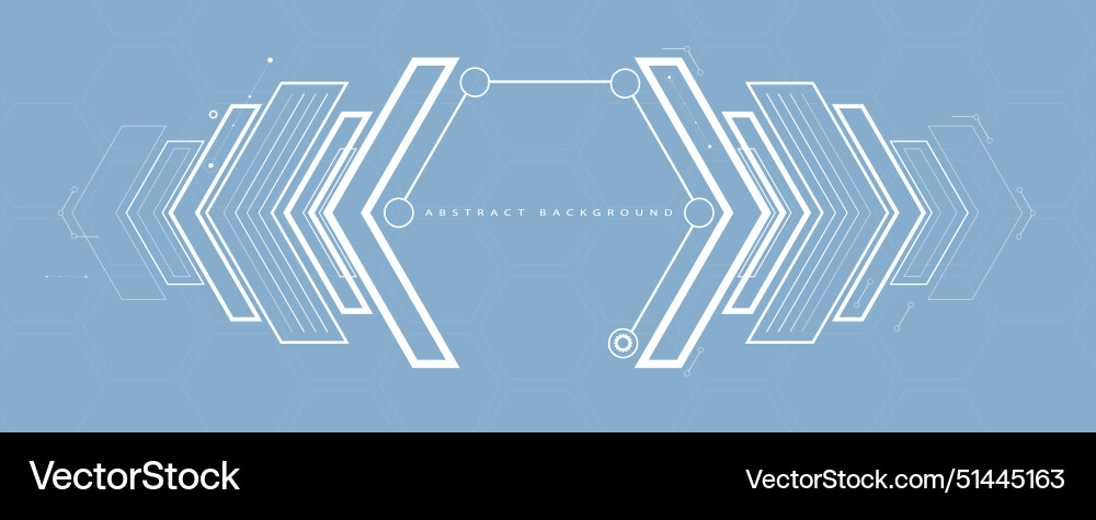 Geometric hexagon abstract background with simple Vector Image