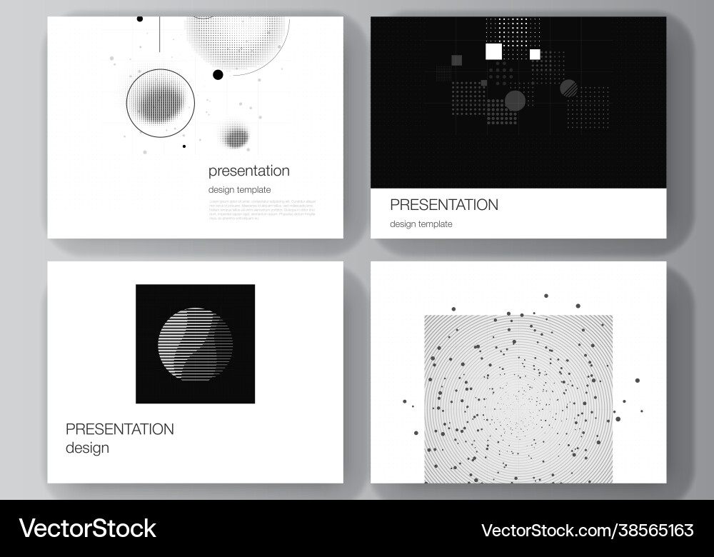 Layout presentation slides design Layout presentation slides design vector image