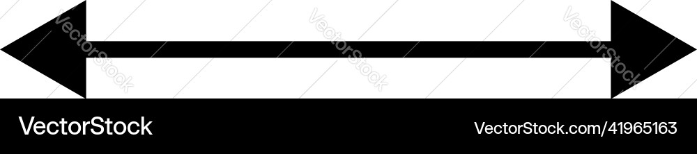 Left and right arrow pointer cursor in opposite Left and right arrow pointer cursor in opposite Vector Image