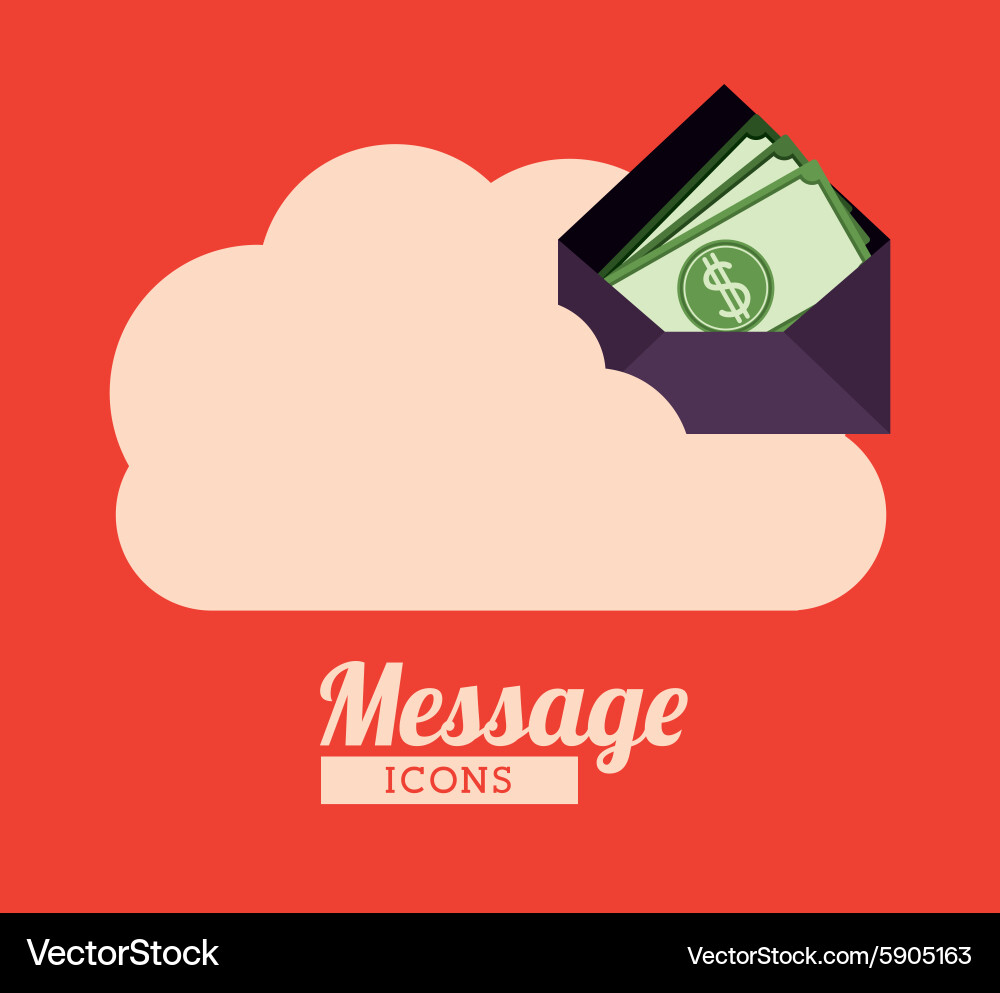 Message design Vector Image