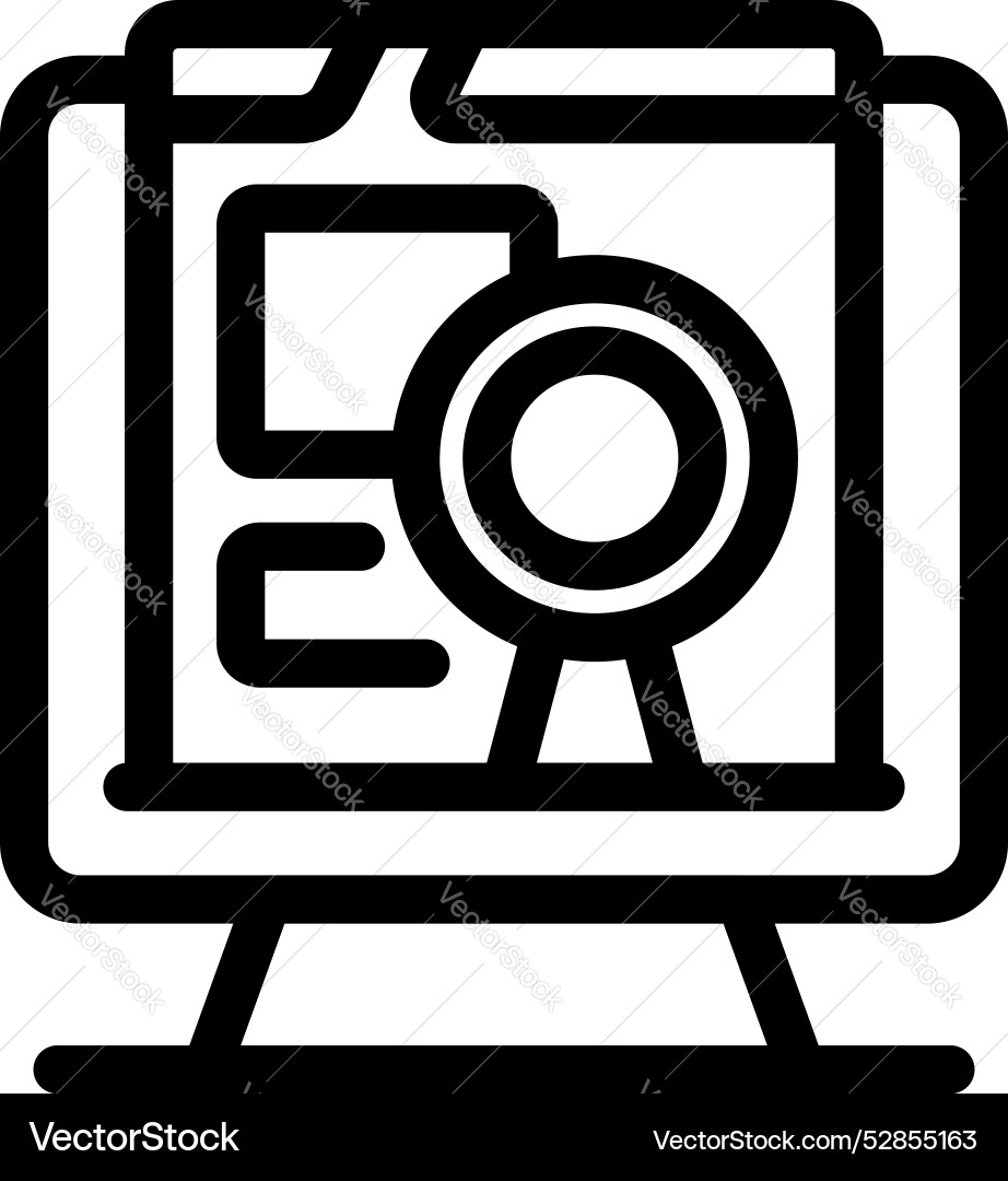 Online certification program showing digital Online certification program showing digital vector image
