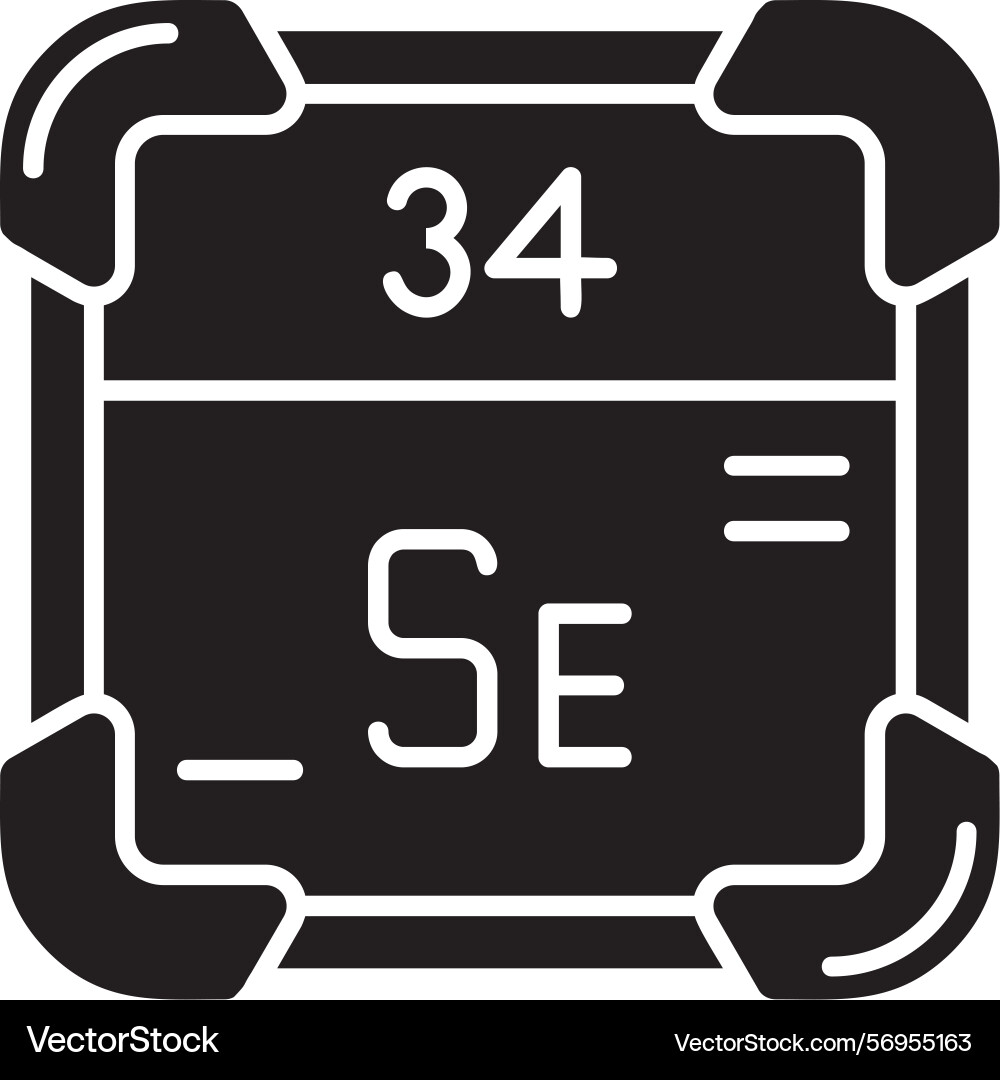 Selenium icon design vector image