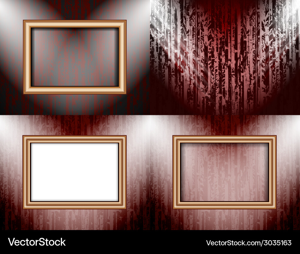Set of colorful abstract backgrounds and frames Vector Image