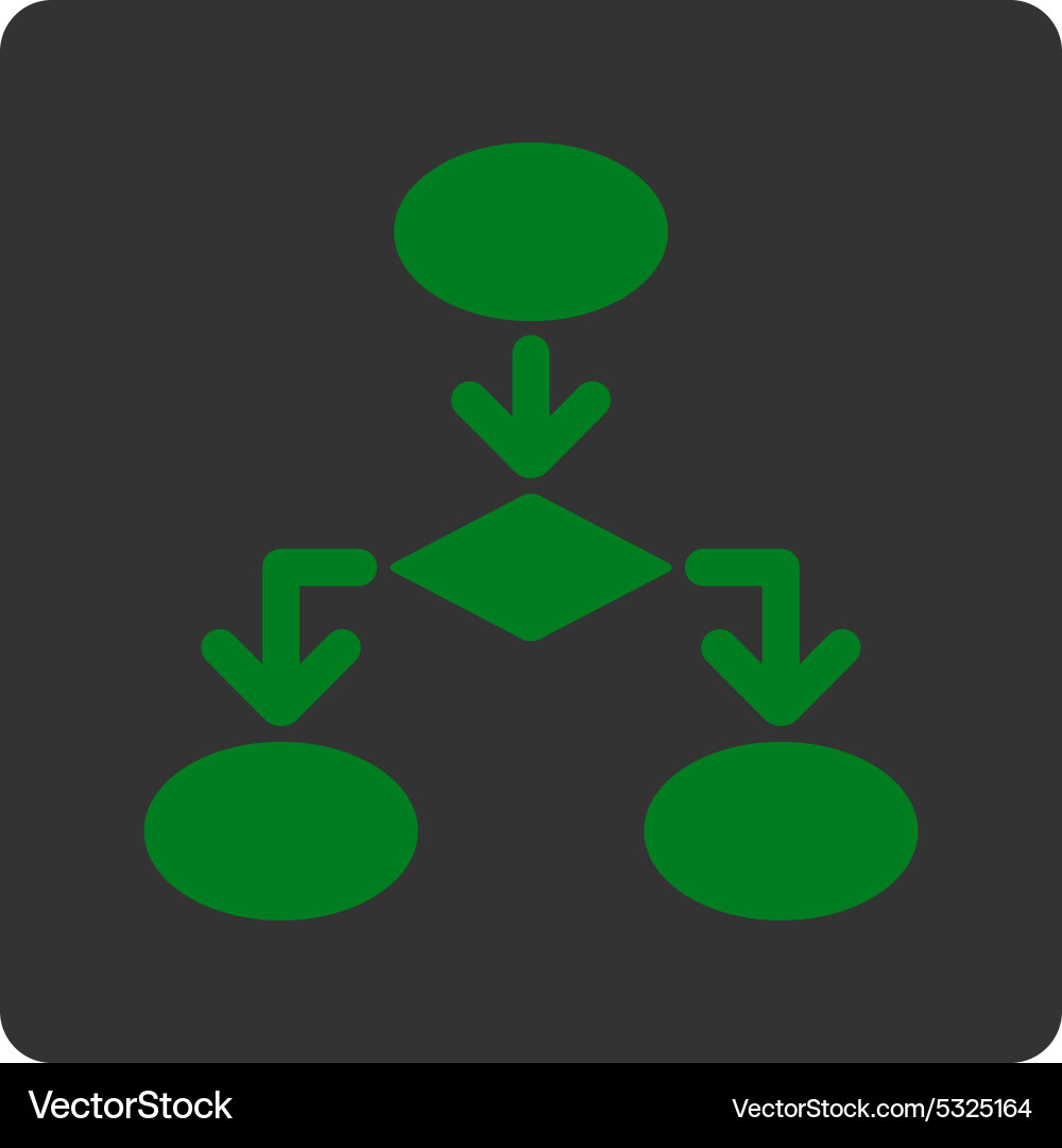 Flowchart icon from commerce buttons overcolor set Vector Image