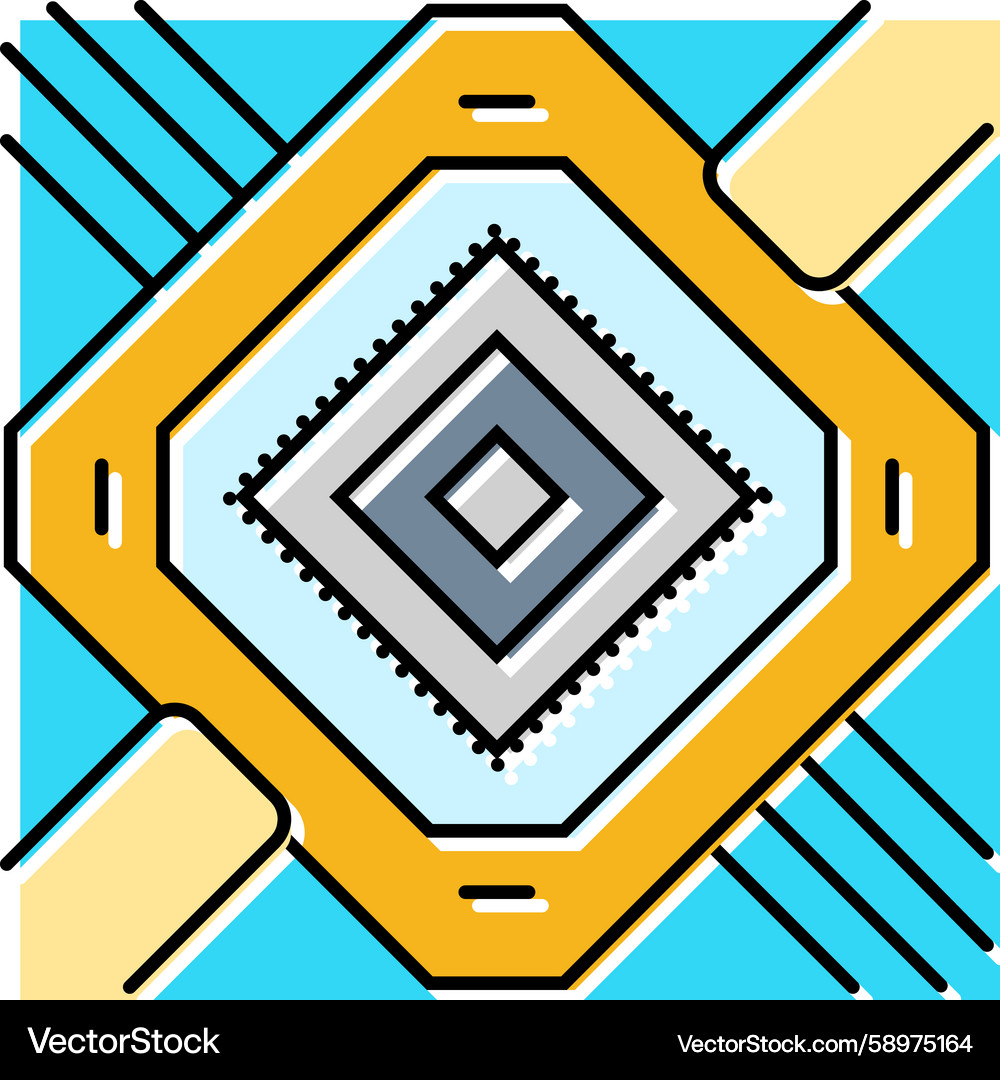 Quantum Annealing Hardware Icon Vector Image