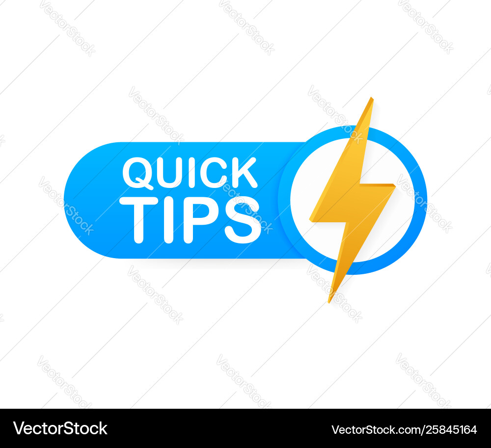 Schnelle Tipps Hinweise hilfreiche Tricks Tooltip Schnelle Tipps Hinweise hilfreiche Tricks Tooltip vektorbild