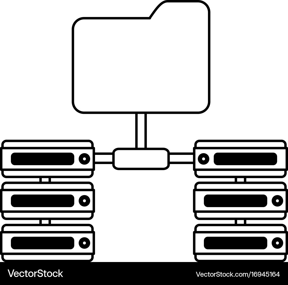 Servers web hosting related icons icon image Vector Image