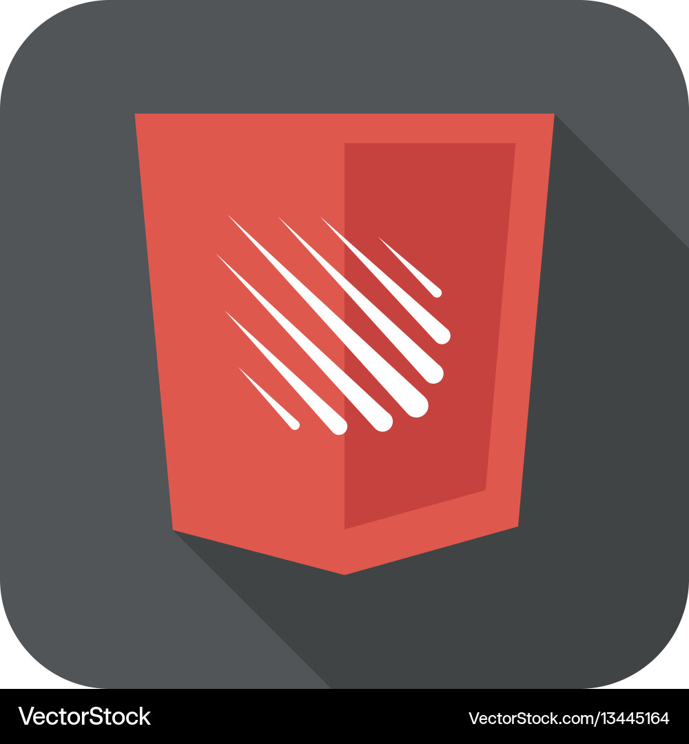 Web development shield sign isolated meteor rain Web development shield sign isolated meteor rain Vector Image
