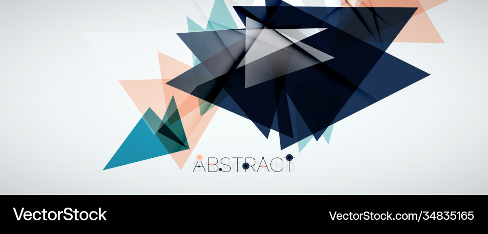 Geometric abstract background color triangle Geometric abstract background color triangle vector image