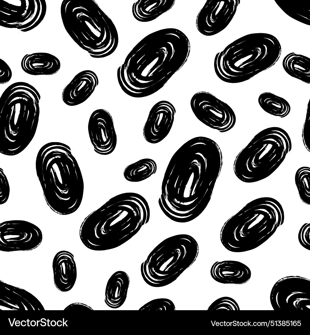 Seamless pattern with sketch circles shape Seamless pattern with sketch circles shape vector image