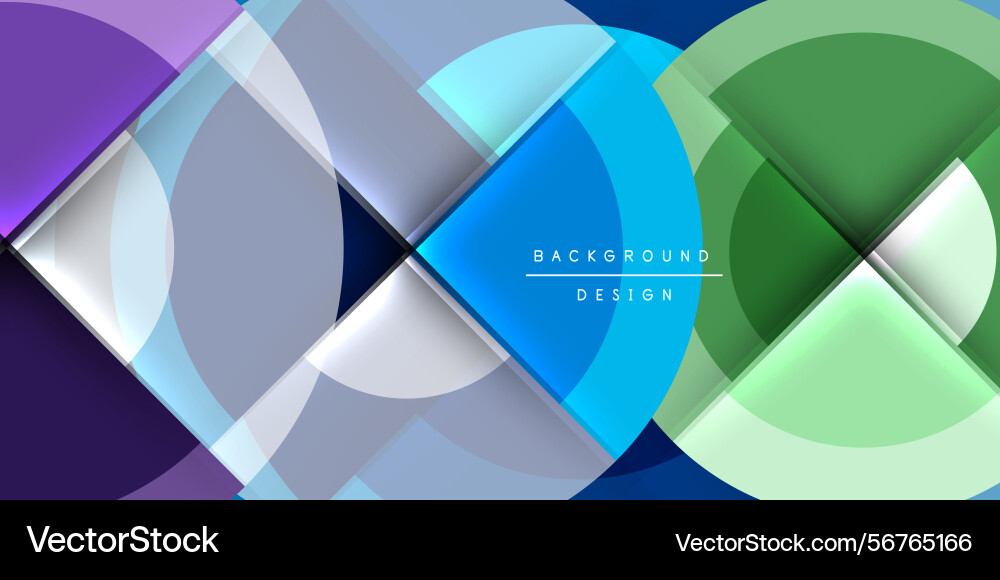 Abstract geometric shapes overlap creating Abstract geometric shapes overlap creating Vector Image