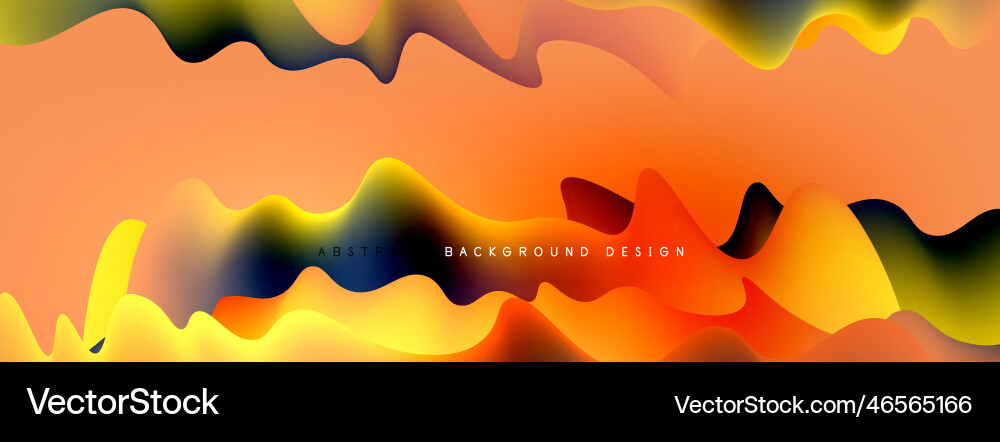 Dynamic liquid waves abstract background Dynamic liquid waves abstract background vector image