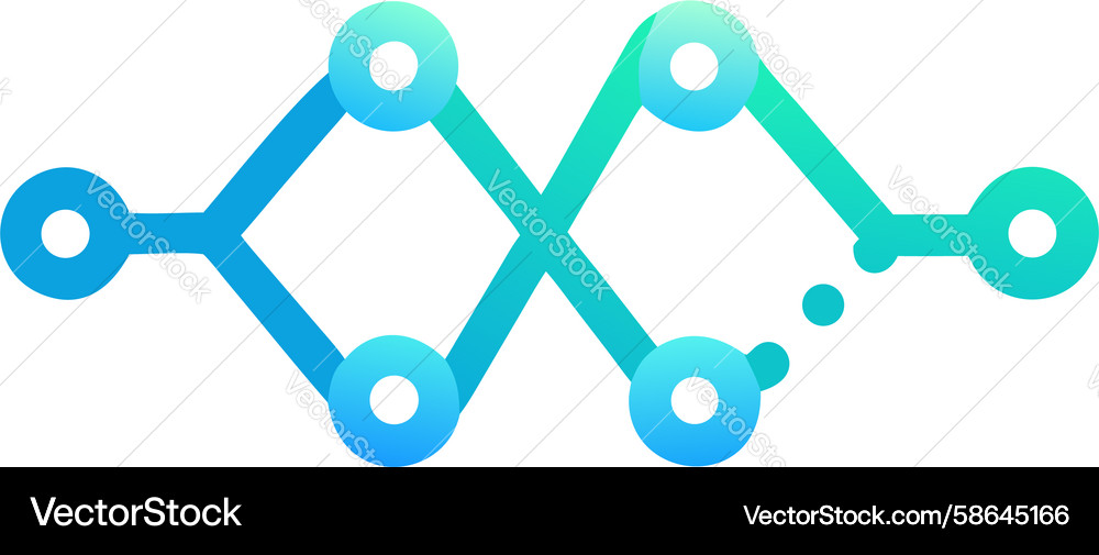 Fluid Network Connection Vector Image