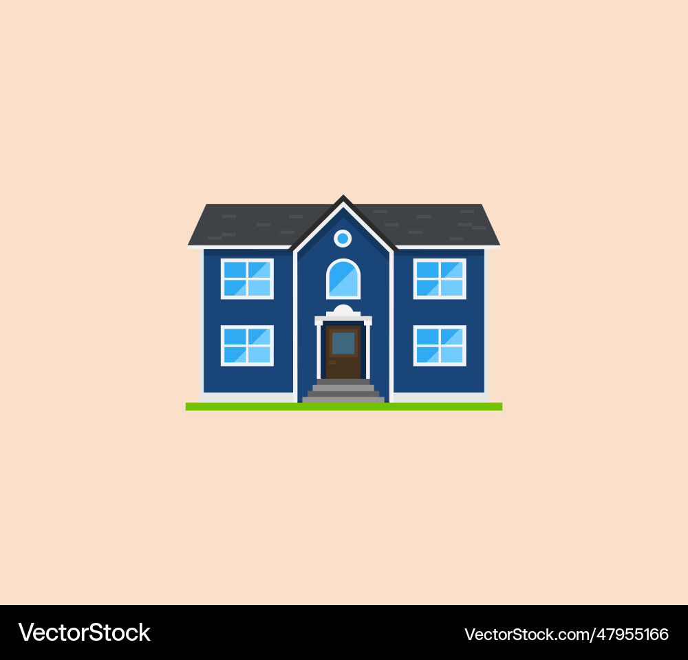 House or apartments family american townhouse House or apartments family american townhouse vector image