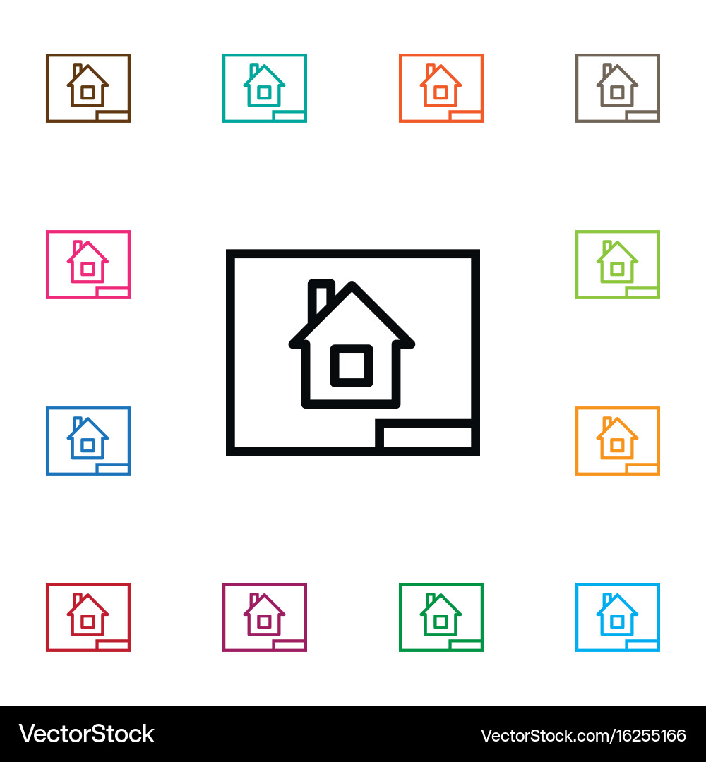 Isolated project icon paper element can vector image