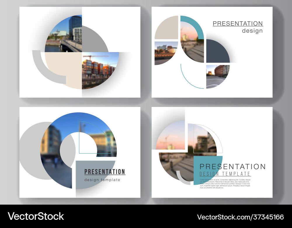 Layout presentation slides design Layout presentation slides design vector image