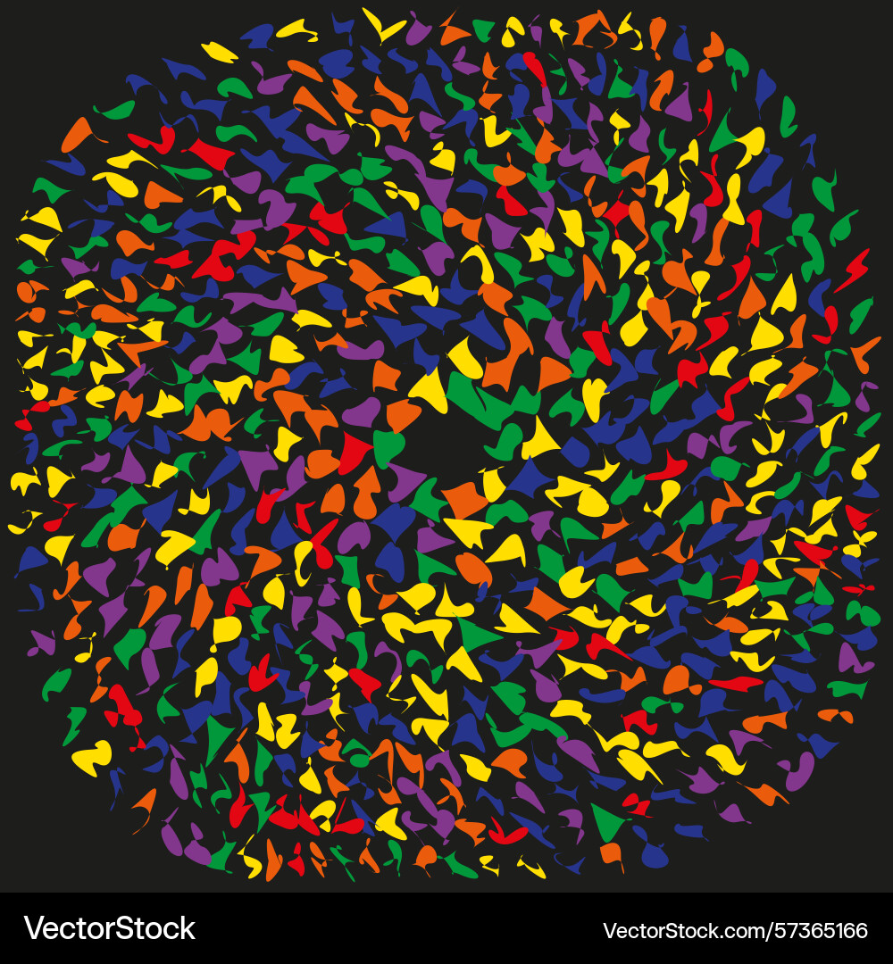 Many colorful dots random pixel pattern chaotic Many colorful dots random pixel pattern chaotic vector image