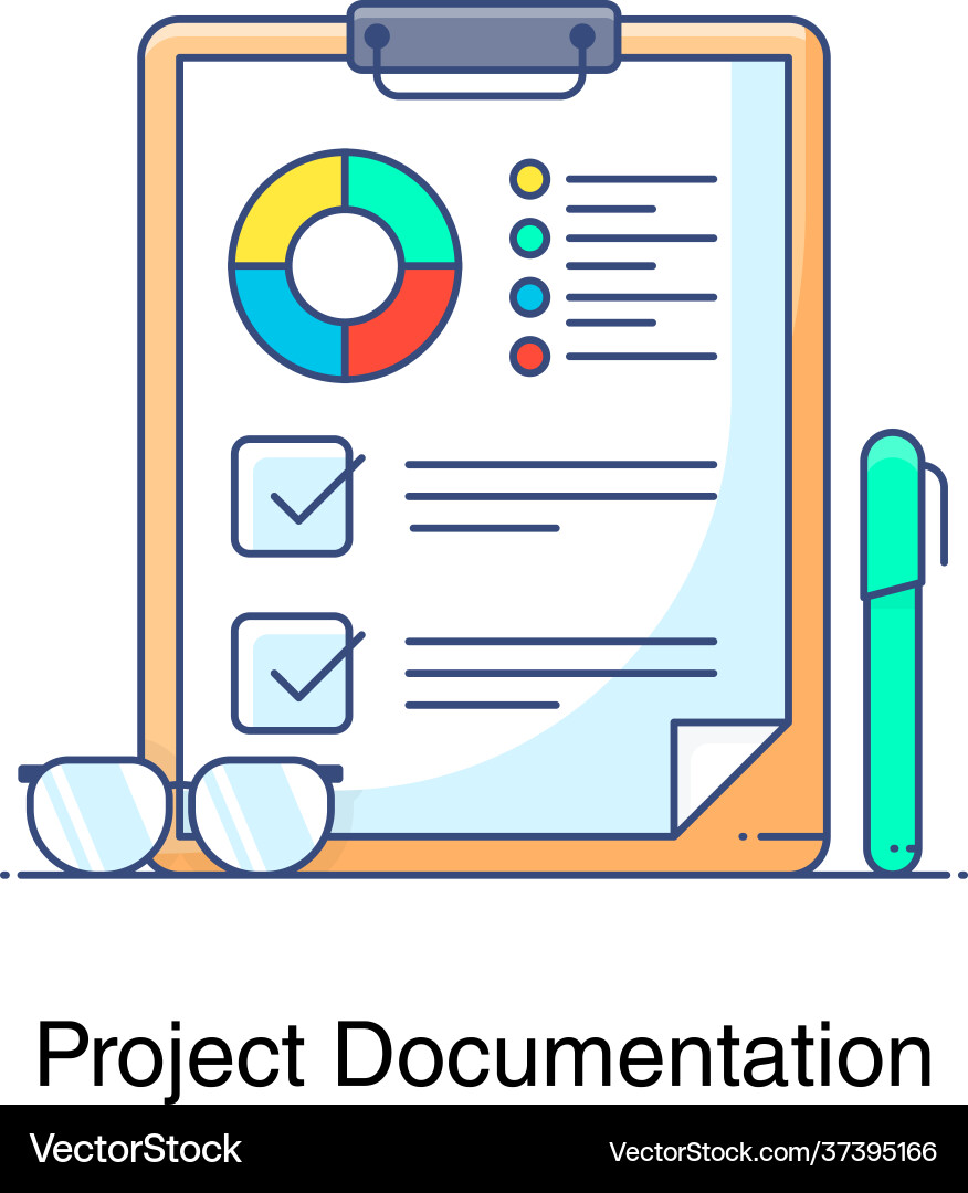 Project documentation Vector Image