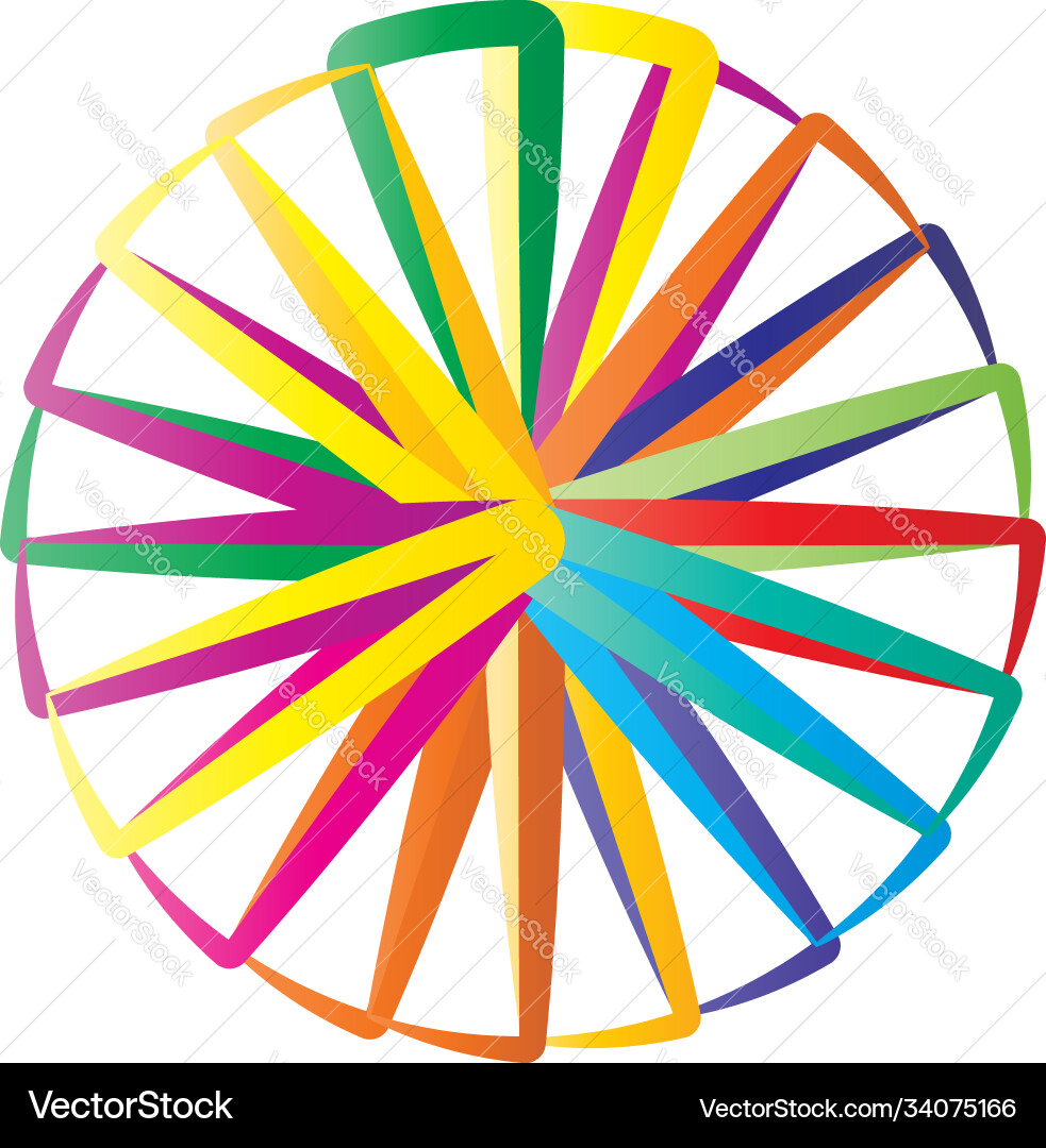Simple pie chart-graph and diagram circle Vector Image