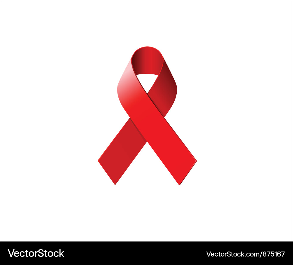 AIDS Awareness Ribbon vector image