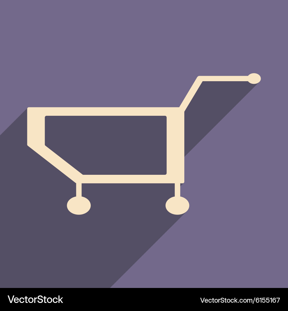 Flat with shadow icon and mobile application vector image