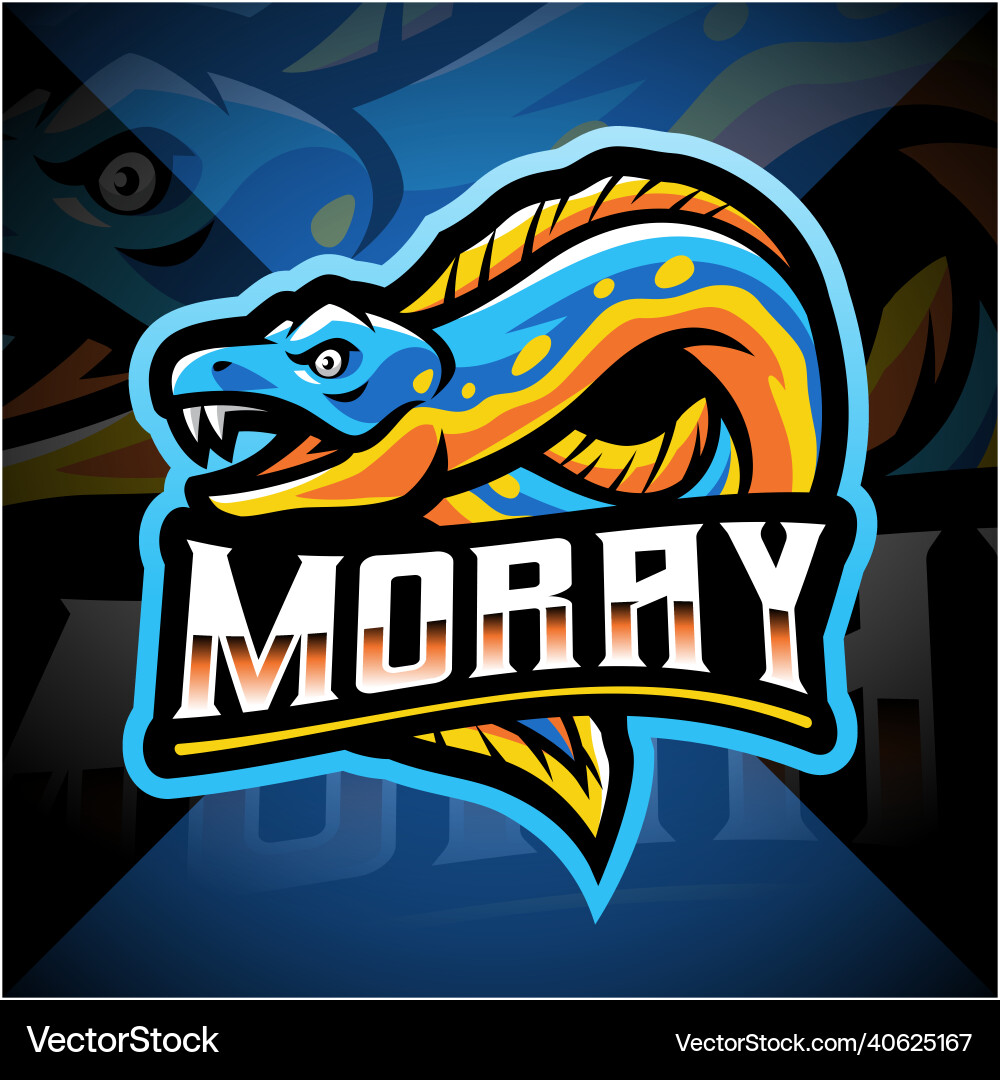 Moray Eel Mascot Logo - Sport & Gaming Vector Image