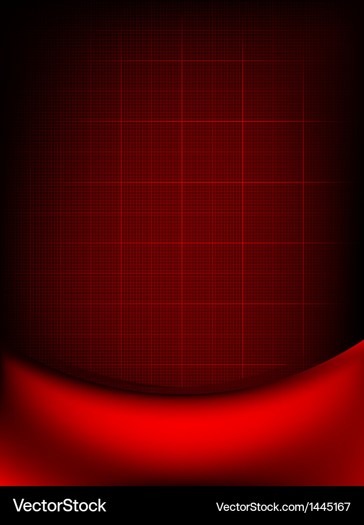 Red curtain fade to dark card eps 10 Vector Image
