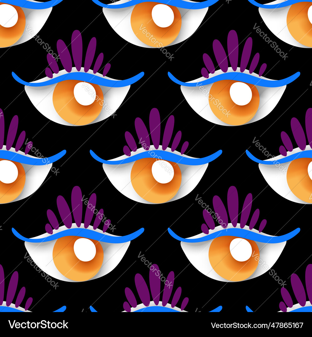 Seamless pattern with psyhodelical print Seamless pattern with psyhodelical print vector image