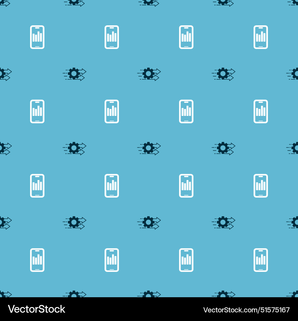 Set time management and mobile with graph Set time management and mobile with graph vector image