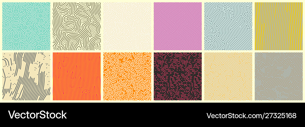 Abstract Lines & Dots Pattern vector image