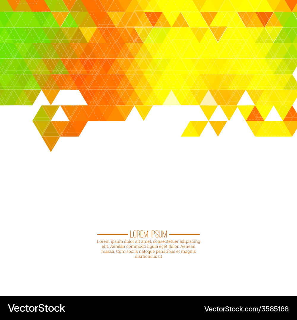 Creative abstract triangle pattern vector image