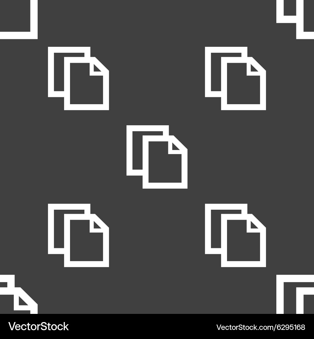 Edit document sign icon content button seamless Vector Image